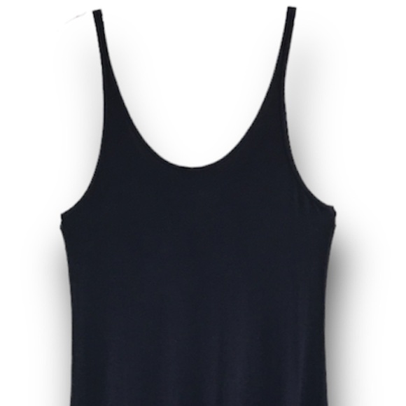 Aritzia Babaton Freddie Midi Maxi Tank Top Minimalist Dress In Black Size L - Picture 6 of 11